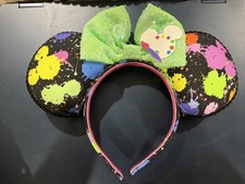 Custom Minnie Mouse Paint Splatter Ears