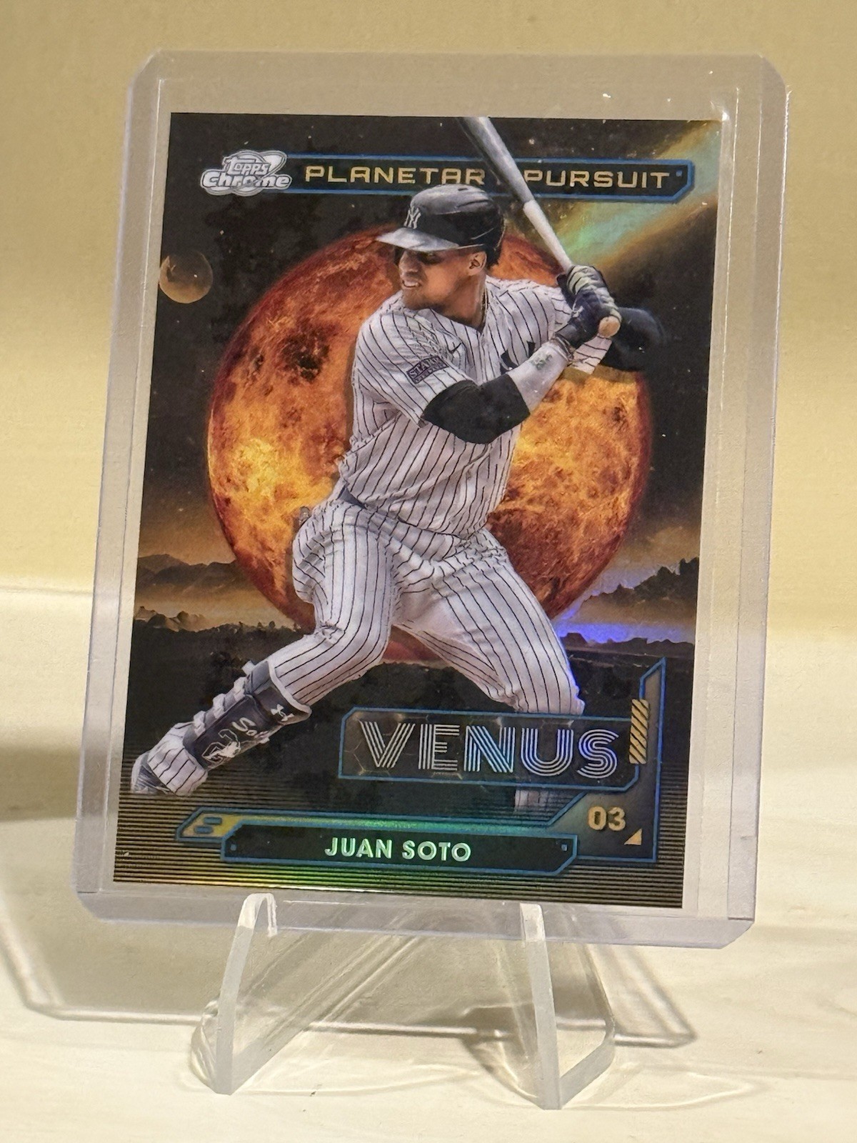 2024 Topps Cosmic Chrome JUAN SOTO Planetary Pursuit Venus SP Yankees # PPV-10