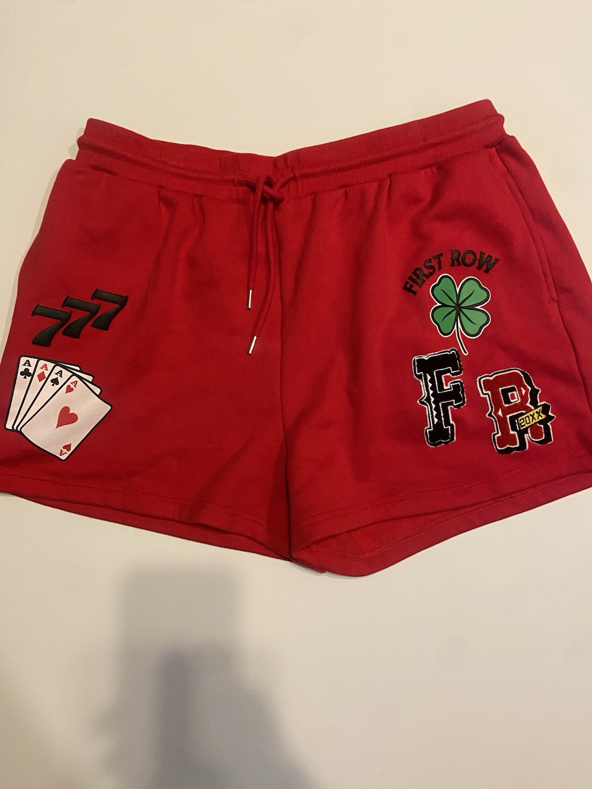 Pantaloncini rossi Get Lucky di prima fila taglia 2XL