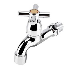 Kitchen Sink Faucet 3 Cross Handle Abs Water Faucet Washing Machine Sink Basin C