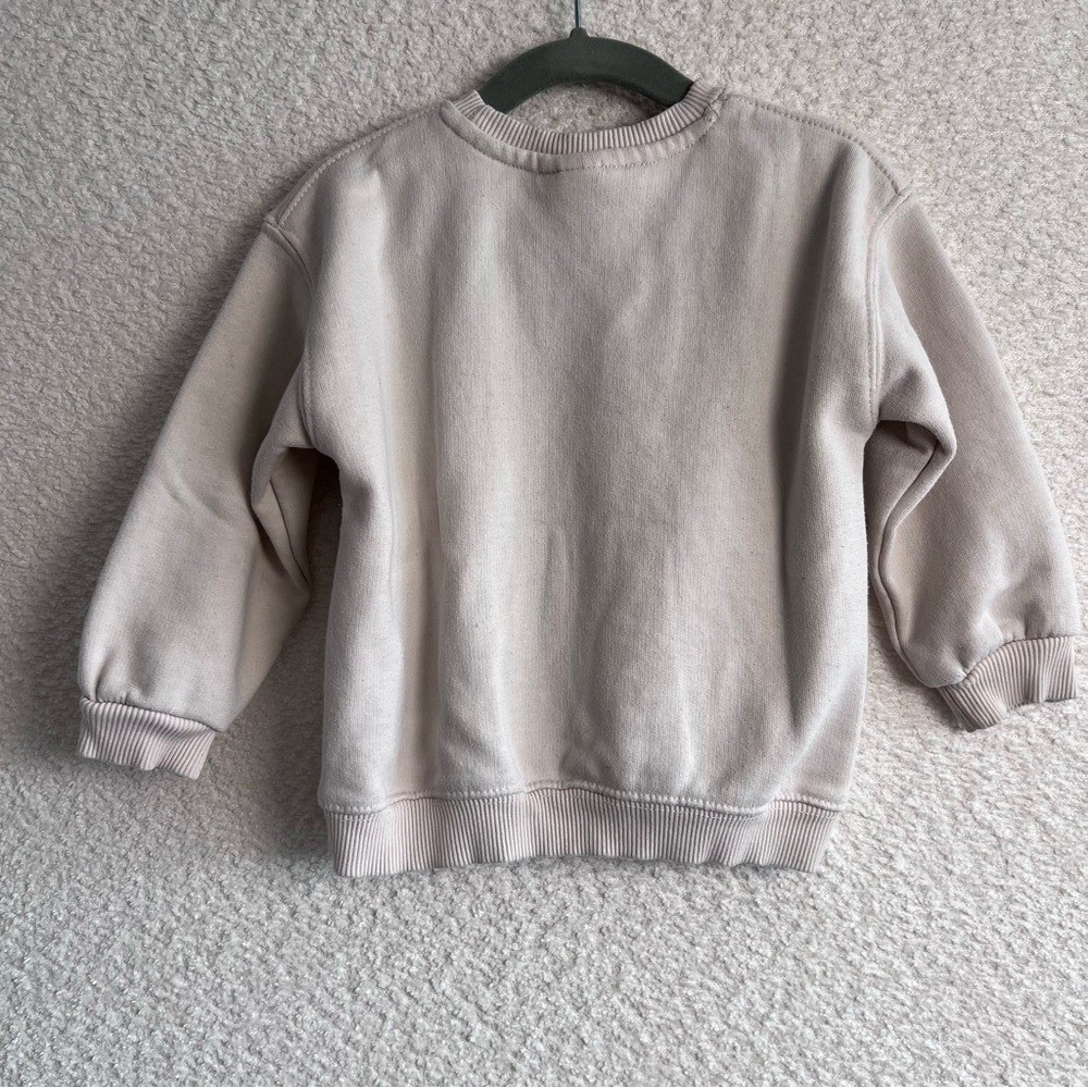 Zara Toddler Kids Crew Neck Sweatshirt Panda Vibes Size 18-24 Months thumbnail 3
