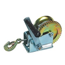 Treuil manuel à tambour, capacité 550 kg, longueur de cable 10 m - AUTOBEST