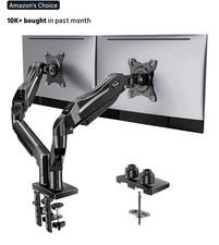 HUANUO Dual Monitor Stand Fully Adjustable Desk Mount 13  32  VESA 75/100