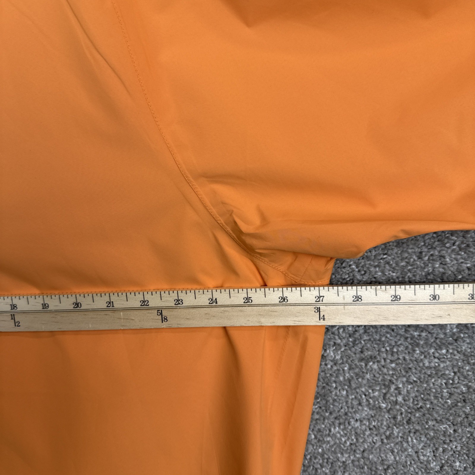 Zero Restriction Windstopper Jacket Mens XL Orange Golf Pullover Short Sleeve