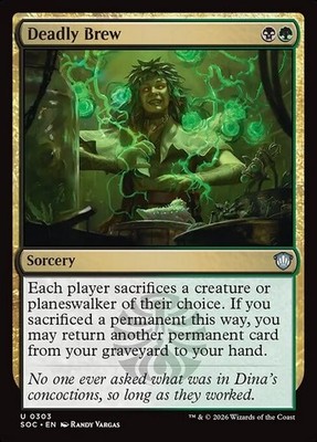 *MtG: 4x Deadly Brew - Commander Secrets of Strixhaven UC - magicman*