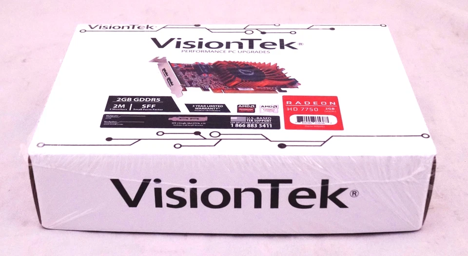 New VisionTek AMD Radeon HD 7750 Graphics Card - 2 GB GDDR5, Free shipping! - Image 2 of 4