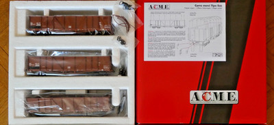 Set mit 3 Drehgestell-Dumperwagen Eas FS Epoche 4 ACME HO Ref. 45025