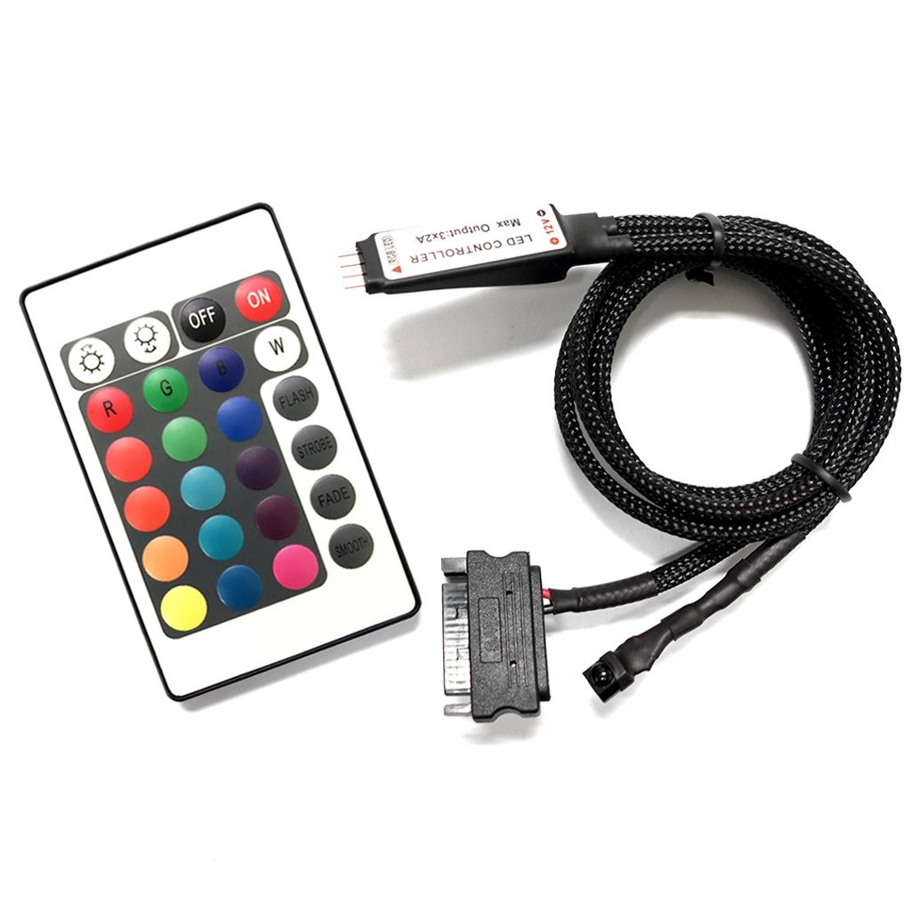 RGB-контроллер Nanoxia 600400999 жесткий RGB-светодиод чернила Подключение и ИК-датчик 5590₽