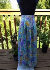 Vintage LouBella California Pastel Pattered Skirt Item A13