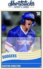 Easton Shelton Custom Baseball Card Los Angel...
