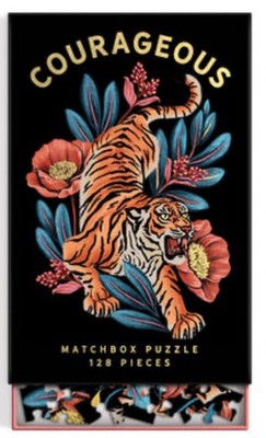 NEU BOX Galison Courageous 128 Stück Matchbox Puzzle Tiger Puzzle