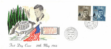 Malta FDC 1966 SG371-372 President Kennedy JFK