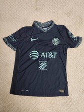 Camiseta deportiva de fútbol negra Club América 2021/22 Nike tercera réplica talla mediana