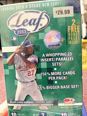 2003 Leaf Turning Over A New Leaf Sealed Box