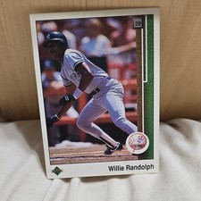 Upper Deck 1989 Willie Randolph #237 New York Yankees Baseball Card