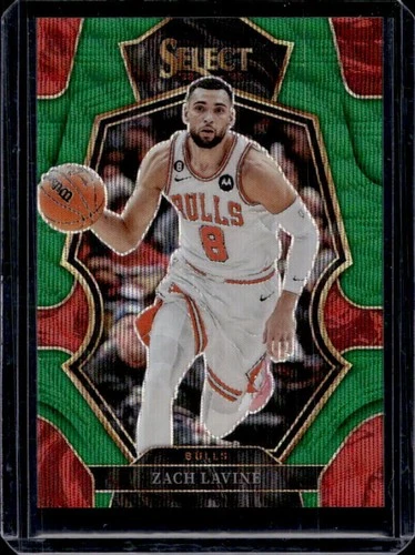 2022-23 Panini Select Zach LaVine Green Wave Prizm Premier Level #/50 Bulls