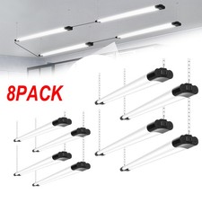 8 Pack 4ft Led Shop Light 6500k Daylight Fixture Utility Ceiling Lights Garage