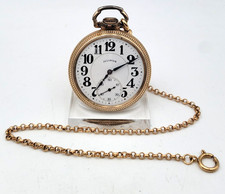 1928 Illinois Railroad 21J Type III 60HR. Grade Bunn Special Pocket Watch LotH14
