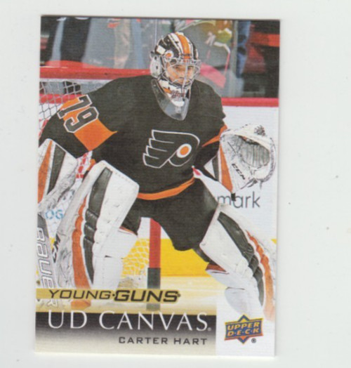 Carter Hart Rookie 2018-19 Upper Deck Young Guns Canvas # C218