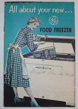 GENERAL ELECTRIC Vintage 1950s Food Freezer Booklet Model NA11 Appliance Manual