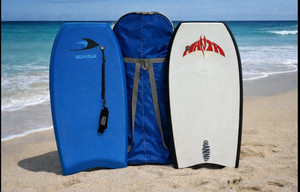 Vintage 42in Manta Mirage Bodyboard Channel Bottom with bag - in great condition