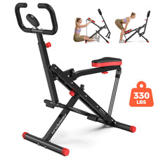 Squat Assist Trainer, 330Lbs Foldable with Adjustable 4 Resistance Bands