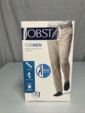 New In Box WHITE Jobst For Men Medical Compression Stockings Small 15-20 mmHg