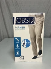 New In Box WHITE Jobst For Men Medical Compression Stockings Small 15-20 mmHg