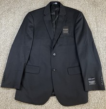 Jos. A. Bank Traveler Blazer 100 Wool Black 42R 2 Button Tailor Fit NWT Chelsea
