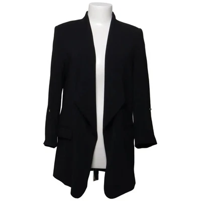 Zara, blazer, taille : M, noir, unicolore, femmes #mQR - Photo 1/4