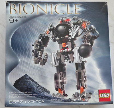 【完売・希少】香港LOG-ON マニュアルファクトリーベア ソフビ 4インチ Vintage LEGO Bionicle 8557 Exo-Toa 2002 New Sealed Set 360 PCS
