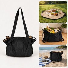 Foldable Travel Shopping Tote Large Capacity Heavy Duty Packable PU Bag camping