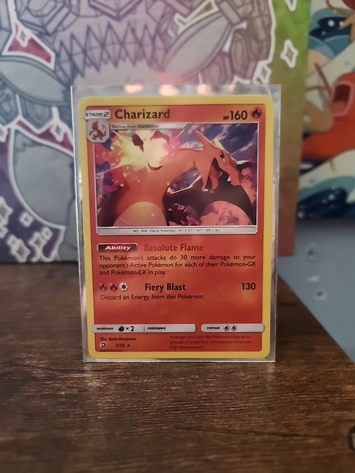 Charizard 3/70 - Dragon Majesty -  Holo Pokemon Card 2018