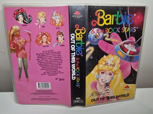 Barbie & The Rockstars 1987 VHS Video Cassette Mattel Out Of This World - Picture 8 of 9