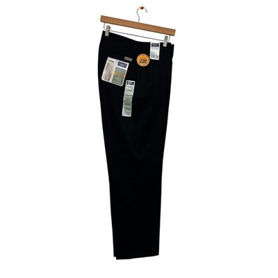 Timber Creek by Wrangler Khaki Pants Mens  32x32 Black Flat Front 67400BL NWT