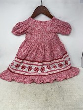 Native American Seminole Miccosukee Patchwork Handmade Colorful Girl Dress 26 