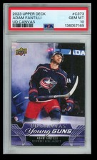 2023-24 Upper Deck Extended Series Young Guns Canvas PSA 10 Adam Fantilli Rookie