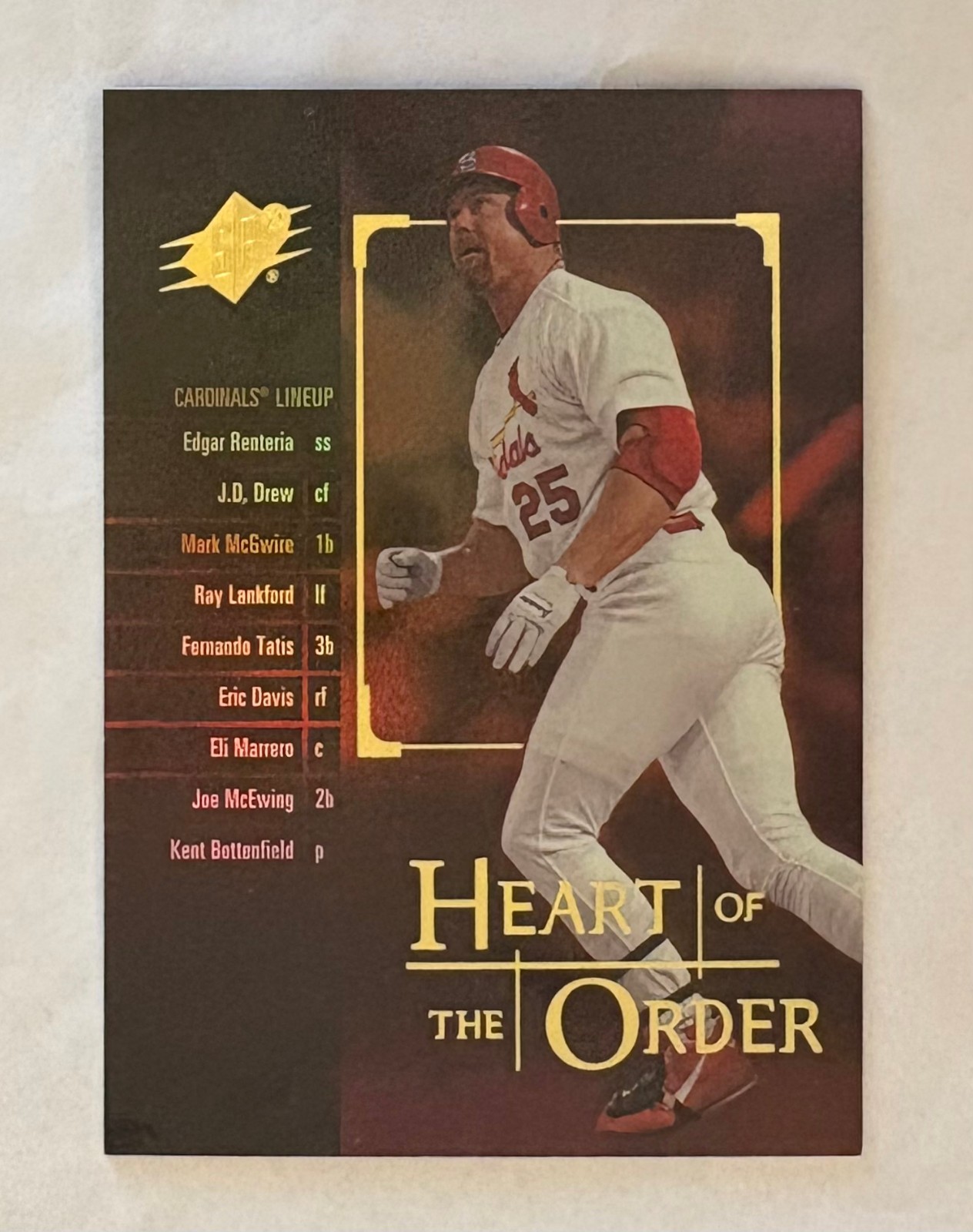 2000 SPx - Heart of the Order - Mark McGwire - #4 - Cardinals - NrMt
