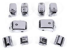 Caches Chrom Pour Harley-Davidson Touring 1996-2013 Tempomat + Radio