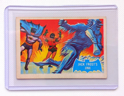 Batman Vintage A&BC 1966 Batman Rare Blue Bat Original Card # 26B Jinx   