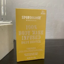 Spongelle Spongology Body Wash Infused Body Buffer Tuberose **Rare**