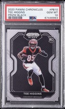 2020 PANINI CHRONICLES PRIZM BLACK #PB10 TEE HIGGINS ROOKIE RC PSA 10