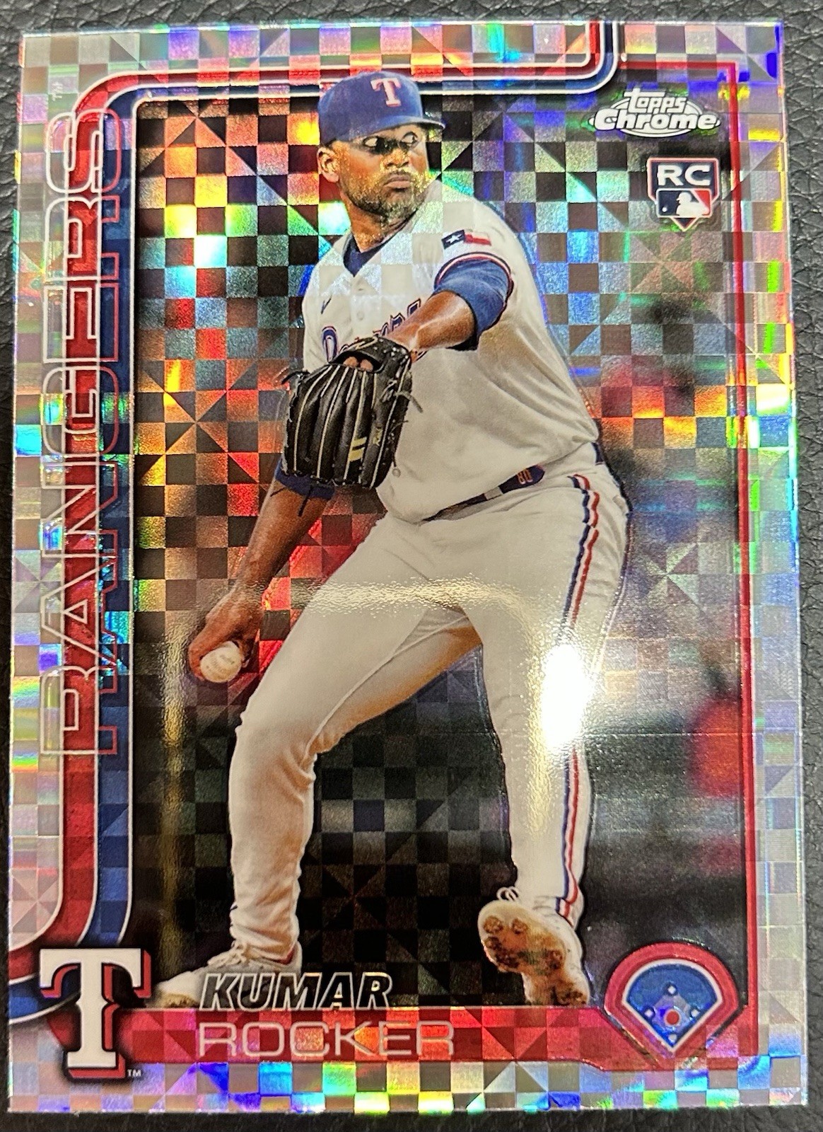 Topps Chrome X-Fractor Rookie Kumar Rocker #73 Rangers MLB Baseball 2025