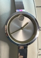 Movado Bold Custom Diamond Watch Stainless Steel Bracelet Pre Owned