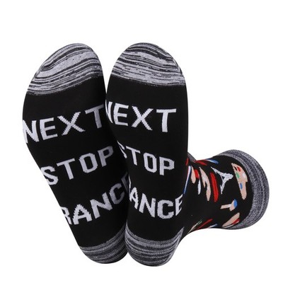 France Symbols Souvenir Gift Next Stop France Socks France Trip Themed Socks ...