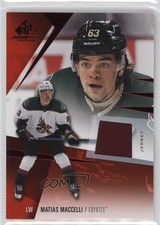 2023-24 Upper Deck SP Game Used Jersey Matias Maccelli #21 7l6