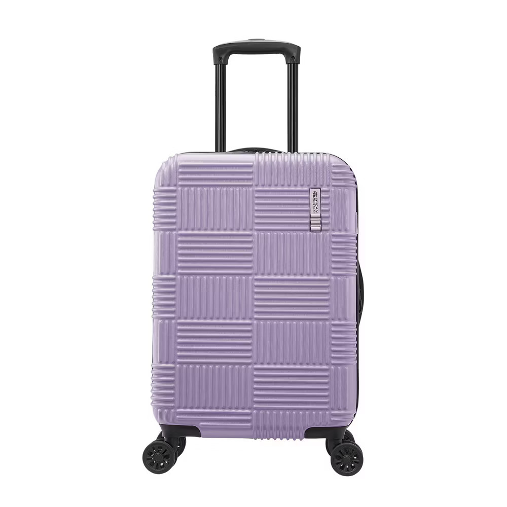American Tourister NXT Hardside Large Checked Spinner Suitca