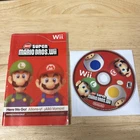 New Super Mario Bros. Wii Video Game With Booklet (Nintendo Wii, 2009) Tested