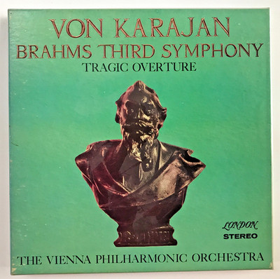 7-1/2ips Brahms 3rd Symphony Tragic Overture von Karajan Vienna Phil Reel Tape