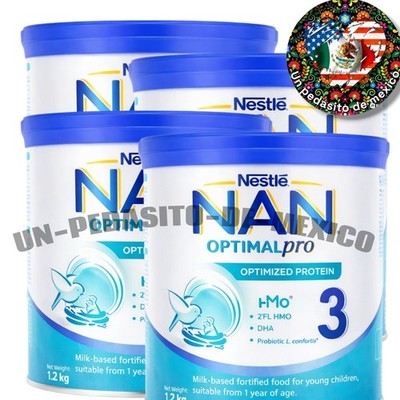  X4 INFANT FORMULA NAN 3 OPTIMAL-PRO 0-6 MONTHS  1.2Kg-42oz Formula for...